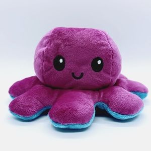 🔥 Plush Toy | Reversible Octopus Plushie | Blue, Purple | 1 Piece🔥